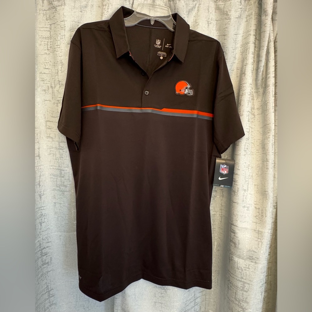 NFL Men's Dark Brown Short Sleeve Tee